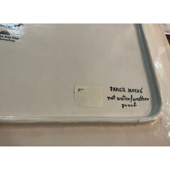 Bath & Body Works 1998 Grandma Beaty RARE Art Holiday Tray Paper Maiche 16x12 - Picture 6 of 6